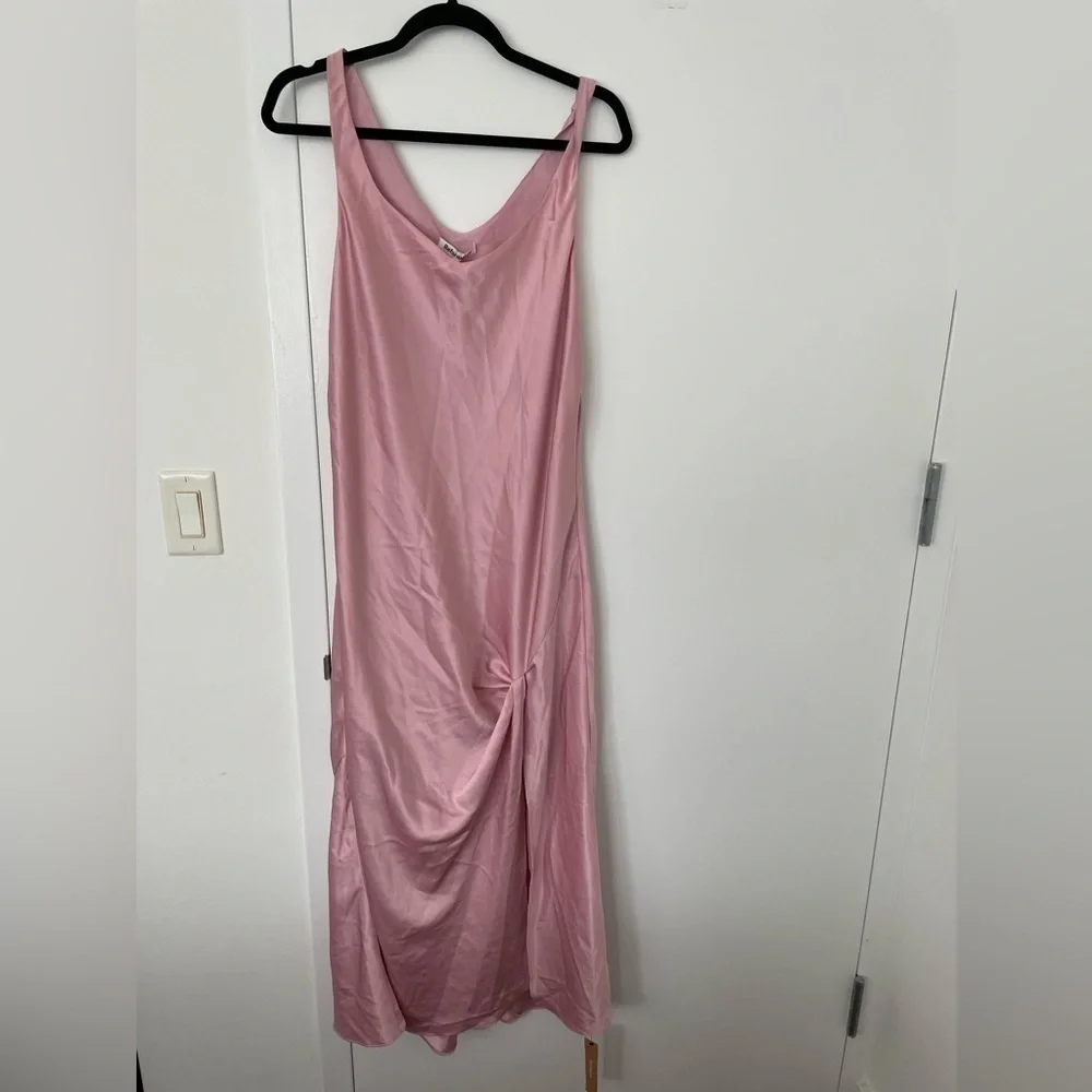 Reformation Bevin Satin Dress in Babygirl NWT